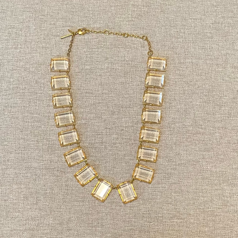 Lele Sadoughi Clear Crystal Necklace